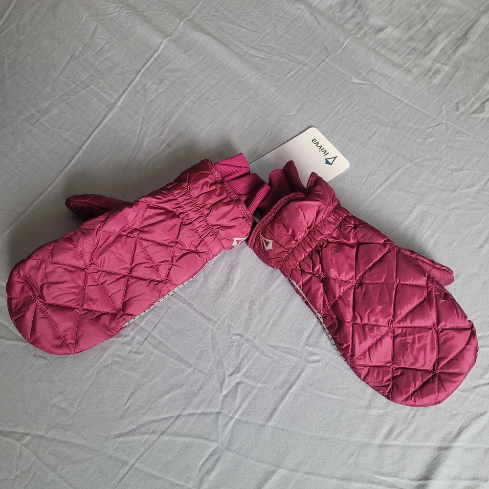 NWT Ivivva 650 Power Down Filled Puffer mittens,mitts